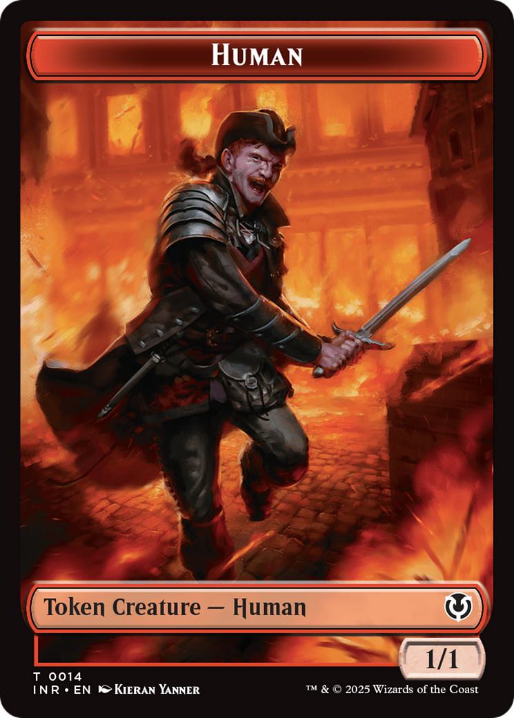Elemental Token (13) // Human Token (14) [Innistrad Remastered: Tokens] [Non-Foil]