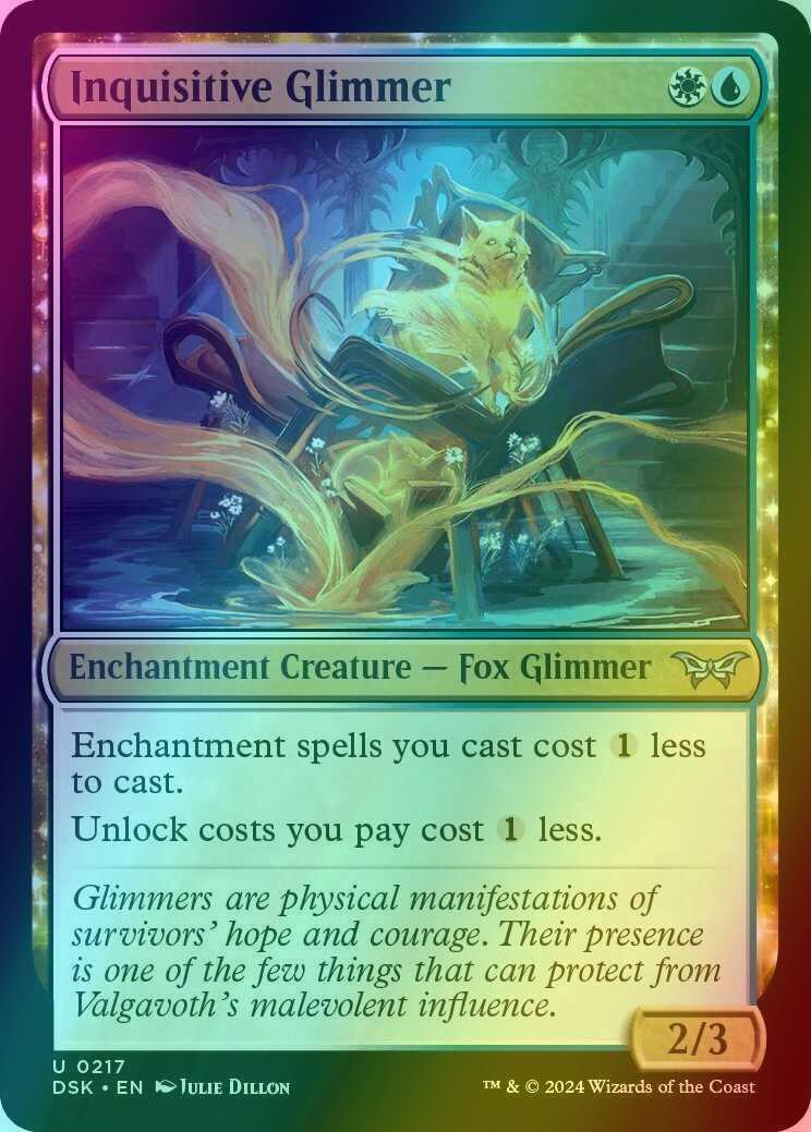 Inquisitive Glimmer [217] [Duskmourn: House of Horror] [Foil]