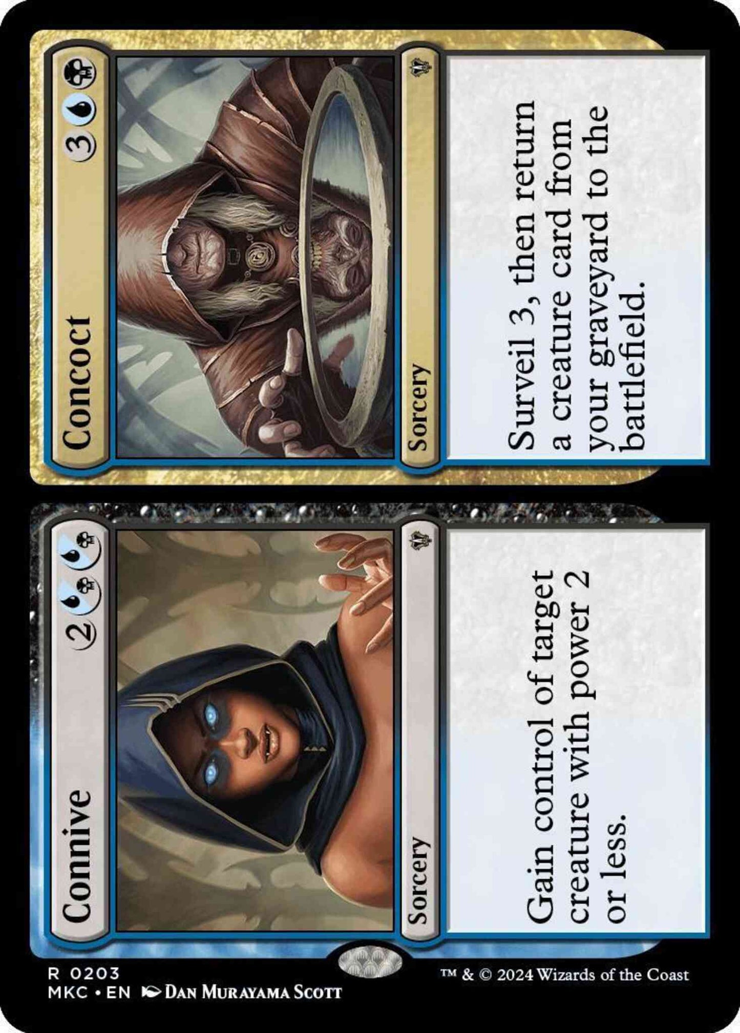 Connive // Concoct [203] [Murders at Karlov Manor: Commander] [Non-Foil]