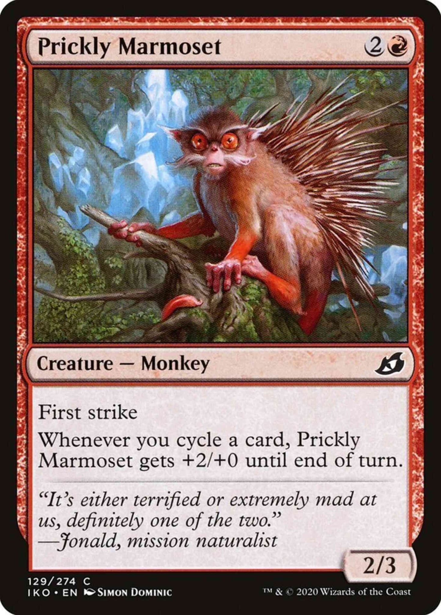 Prickly Marmoset [129] [Ikoria: Lair of Behemoths] [Non-Foil]