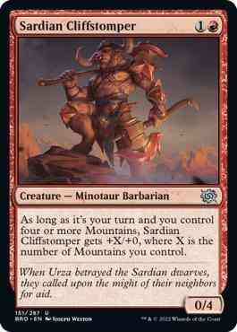 Sardian Cliffstomper [151] [The Brothers' War] [Non-Foil]