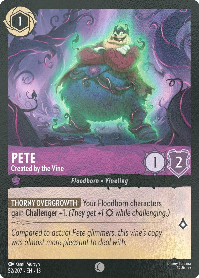 Pete - Created by the Vine - 52/204 [Attack of the Vine!] [Cold Foil]
