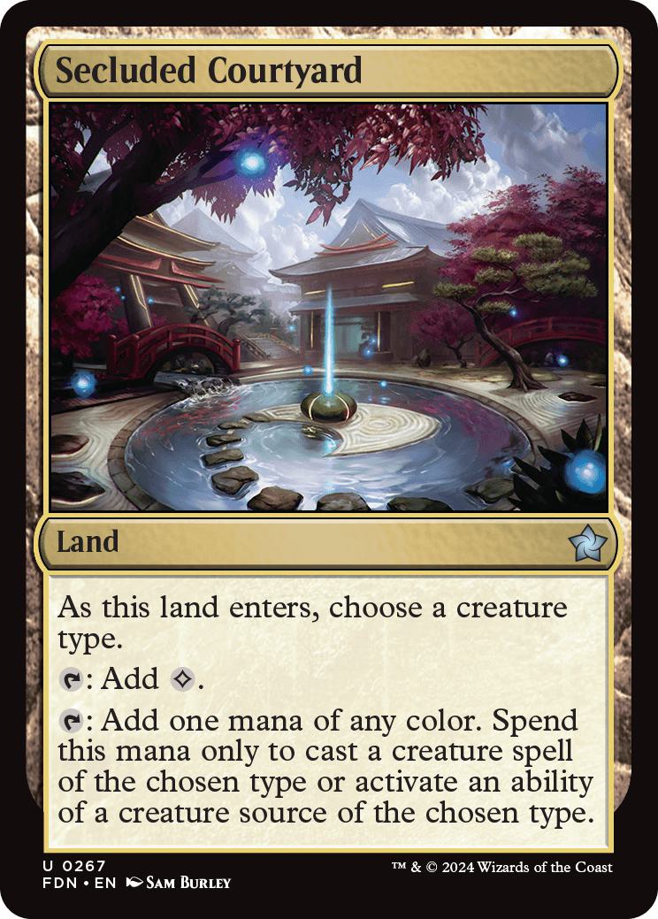 Secluded Courtyard [267] [Foundations] [Non-Foil]