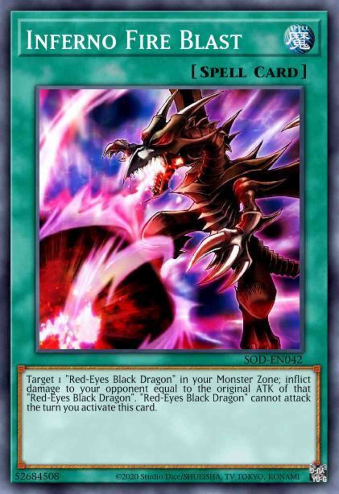 Inferno Fire Blast - LEDU-EN007 - Common - 1st Edition