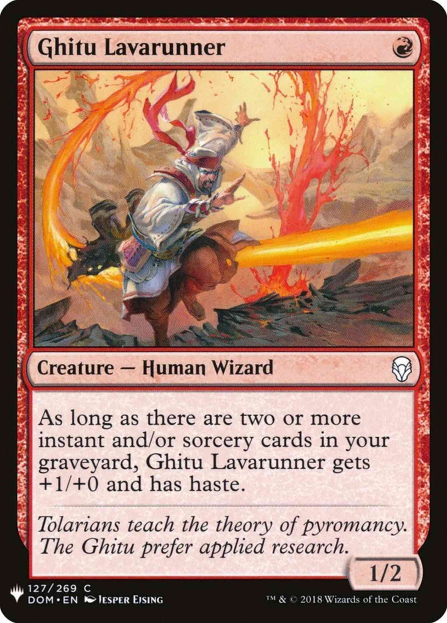 Ghitu Lavarunner [DOM-127] [The List] [Non-Foil]