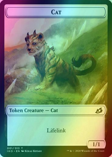 Cat Token (01) // Human Soldier Token (4) [Ikoria: Lair of Behemoths] [Foil]