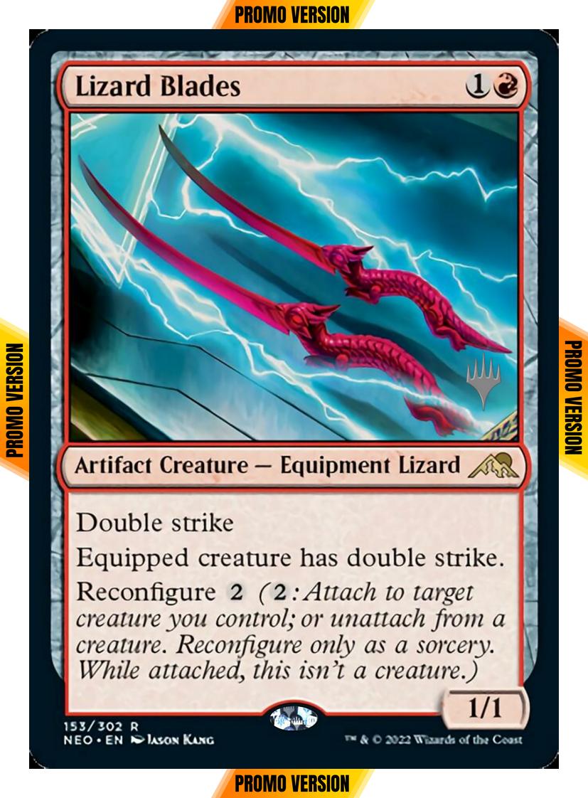 Lizard Blades [Promo Pack] [153p] [Kamigawa: Neon Dynasty: Promos] [Non-Foil]