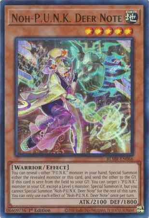 Noh-P.U.N.K. Deer Note - BLMR-EN066 - Ultra Rare - 1st Edition