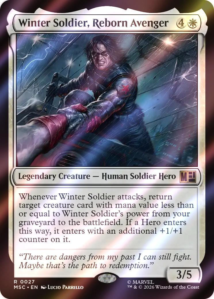 Winter Soldier, Reborn Avenger [27] [Marvel Super Heroes: Commander] [Surge Foil]