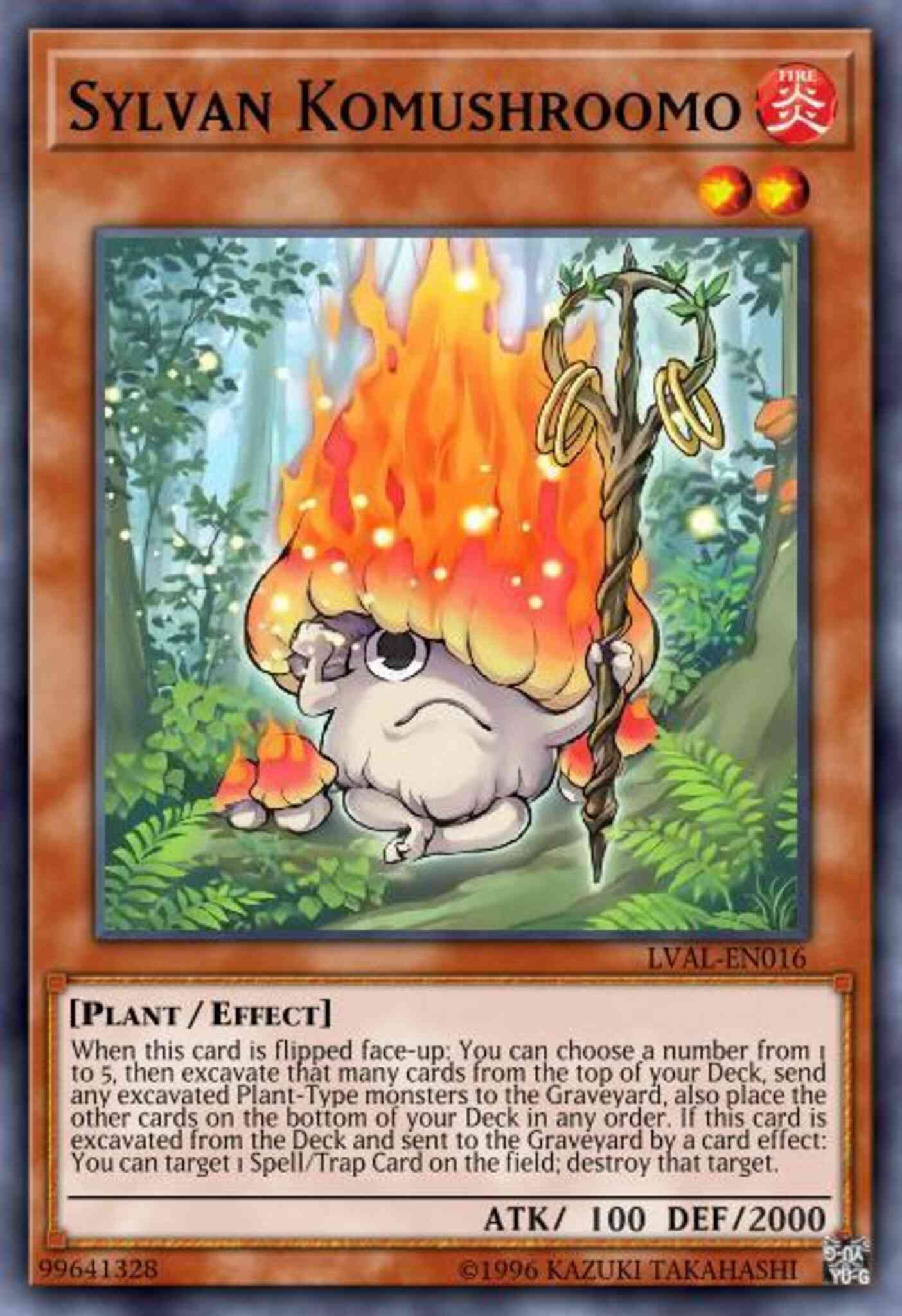 Sylvan Komushroomo - LVAL-EN016 - Rare - Unlimited