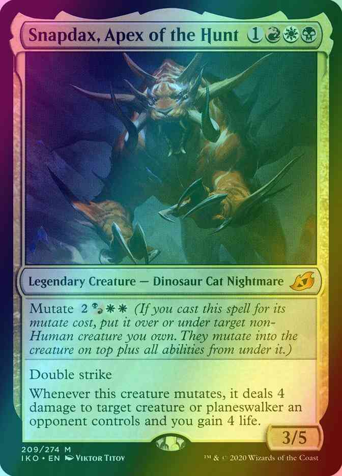 Snapdax, Apex of the Hunt [209] [Ikoria: Lair of Behemoths] [Foil]