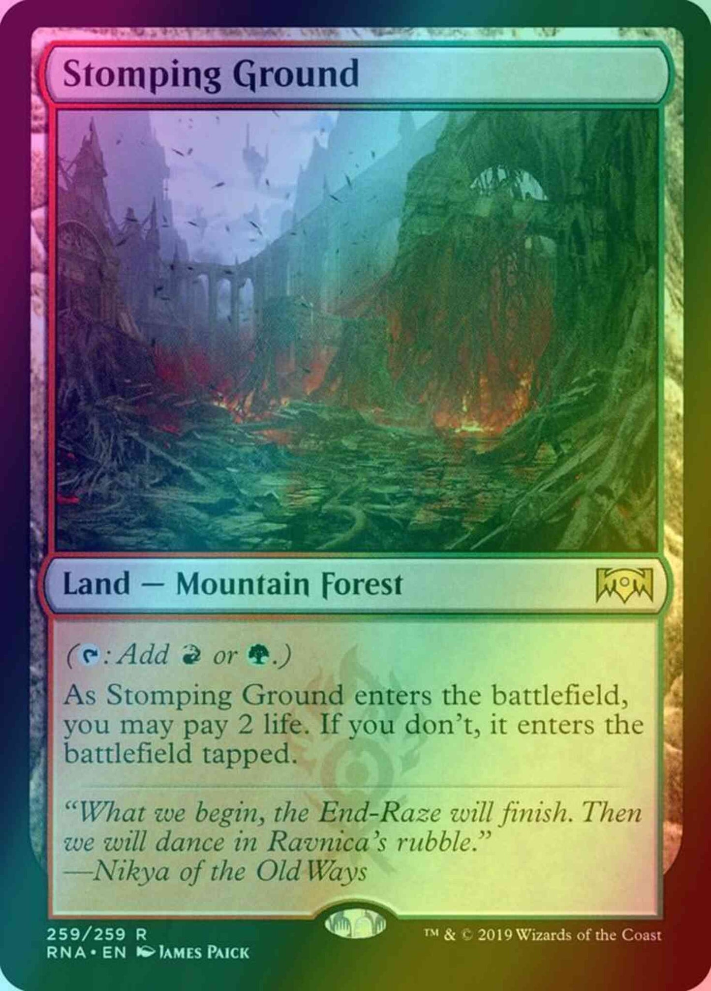 Stomping Ground [259] [Ravnica Allegiance] [Foil]