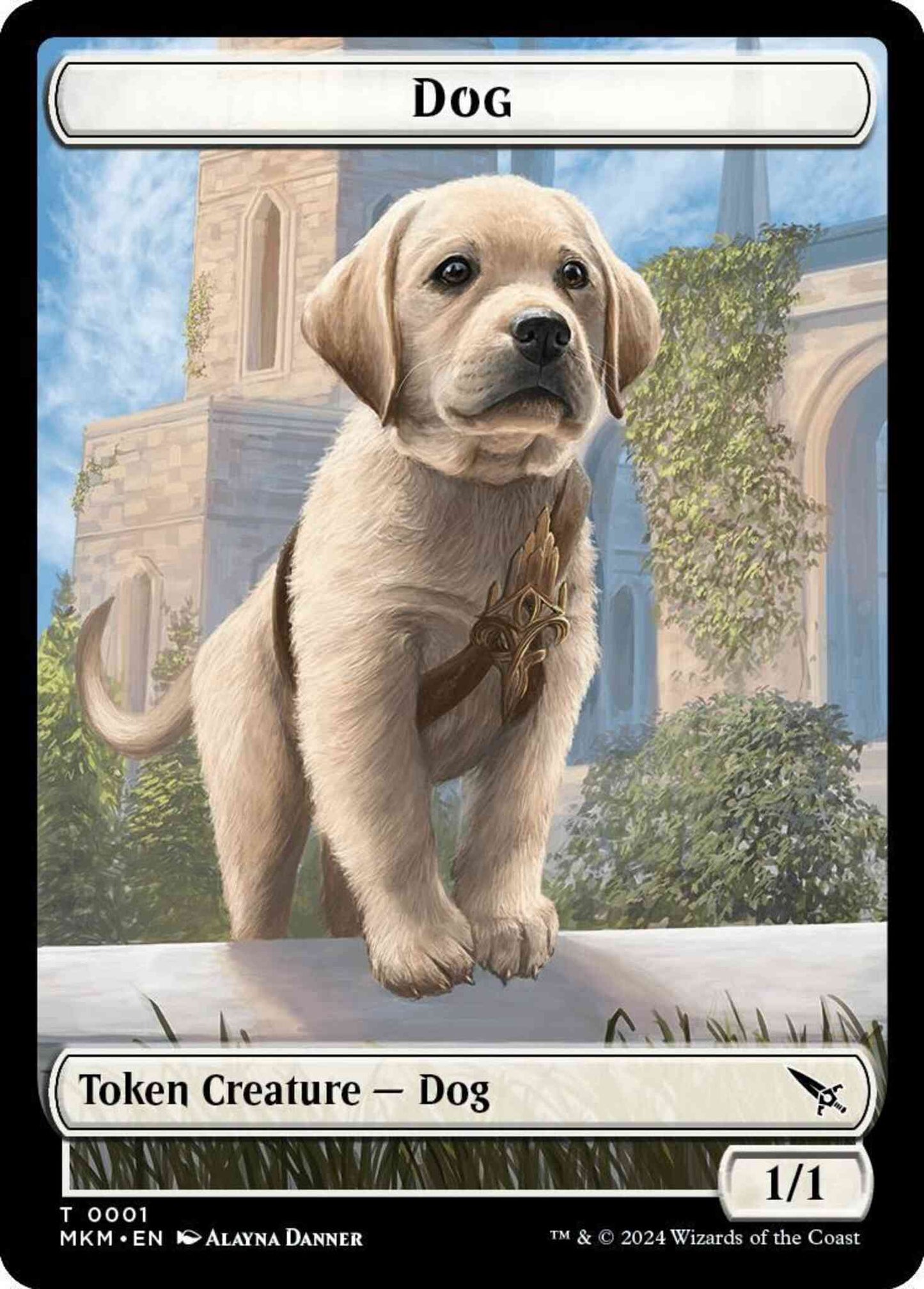 Dog Token [01] [Murders at Karlov Manor: Tokens] [Non-Foil]