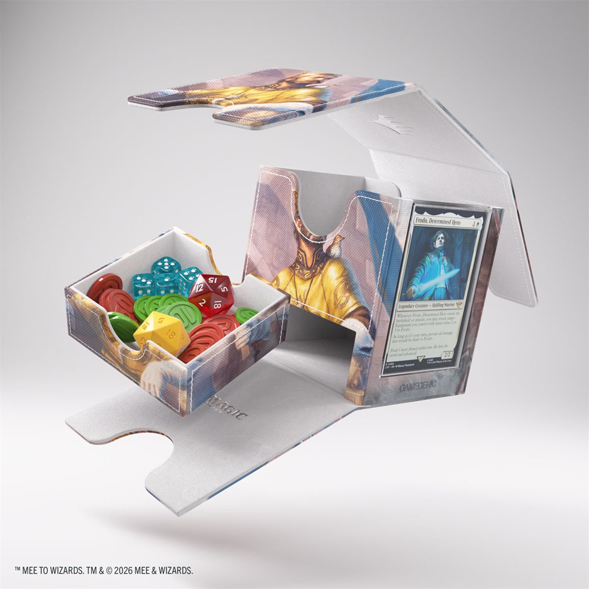 Gamegenic MTG Art Sidekick Pro XL Deck Box - 100+ - The Hobbit - Bard, The King of Dale / Smaug, Wicked Worm
