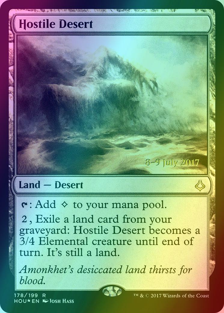 Hostile Desert [178s] [Hour of Devastation Promos] [Foil]