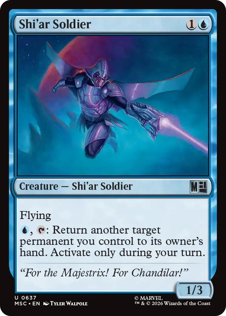 Shi'ar Soldier [637] [Jumpstart] [Marvel Super Heroes: Commander] [Non-Foil]