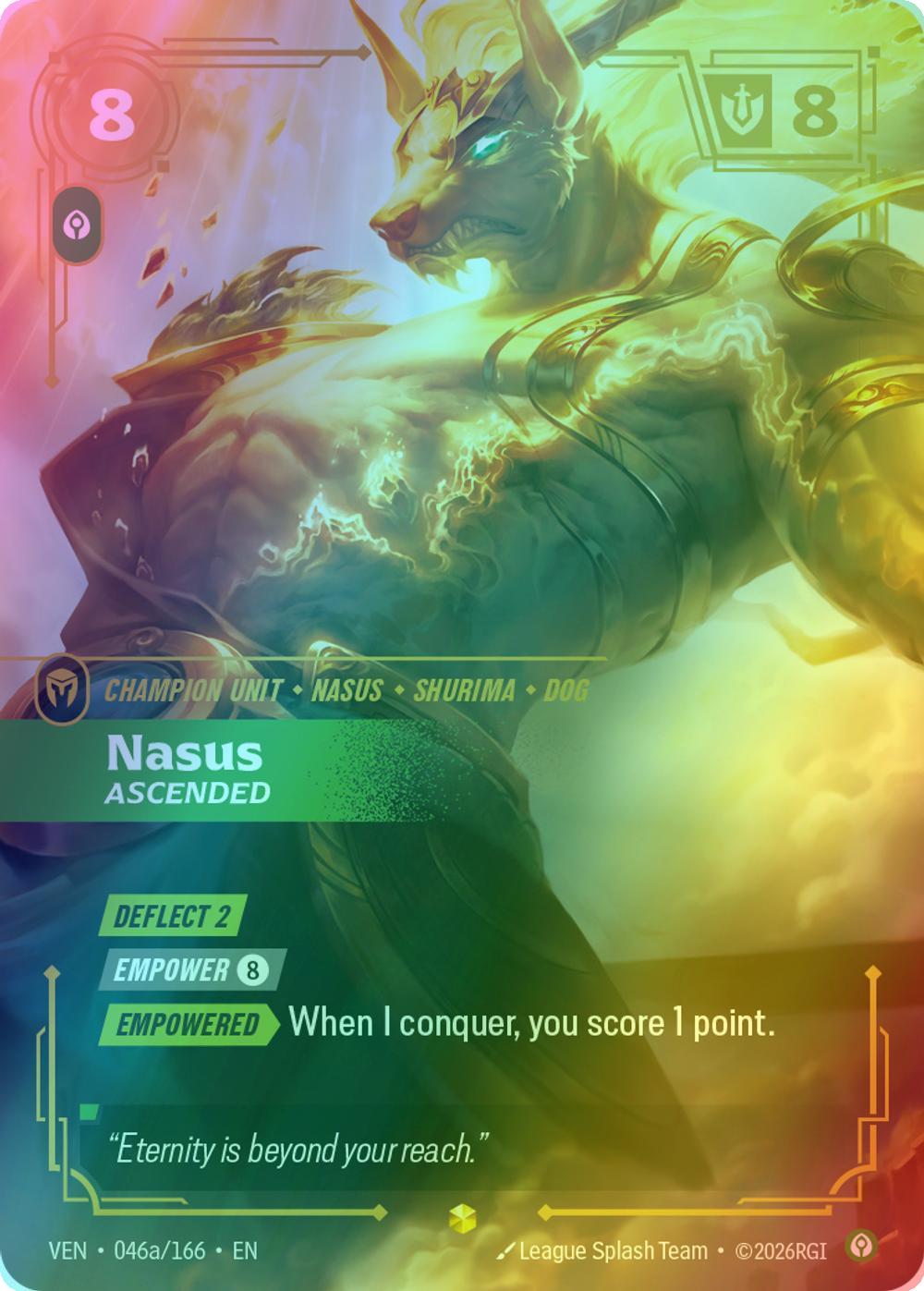 Nasus, Ascended (Alternate Art) - 046a/166 [Vendetta] [Foil]