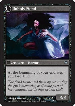 Cloistered Youth // Unholy Fiend [8] [Innistrad] [Non-Foil]