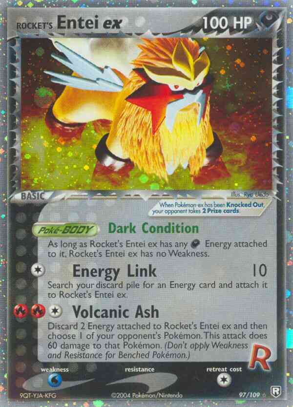 Rocket's Entei ex - 97/109 - Rare Holo EX [ex7-97] [Ultra]