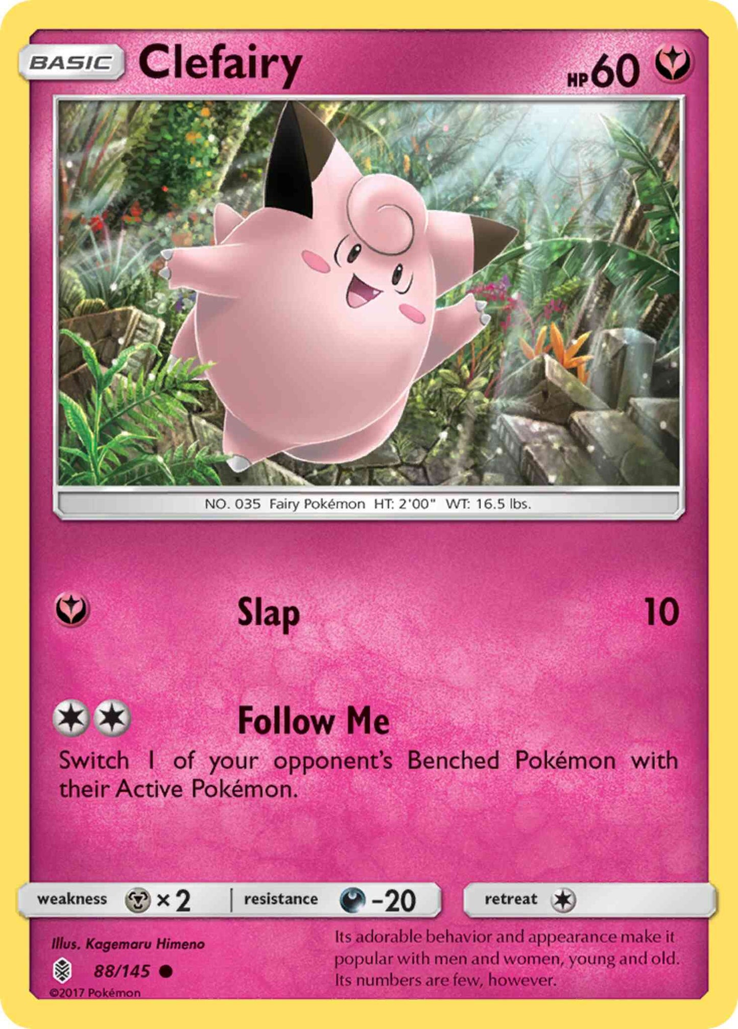 Clefairy - 88/145 - Common [sm2-88] [Reverse Holo]