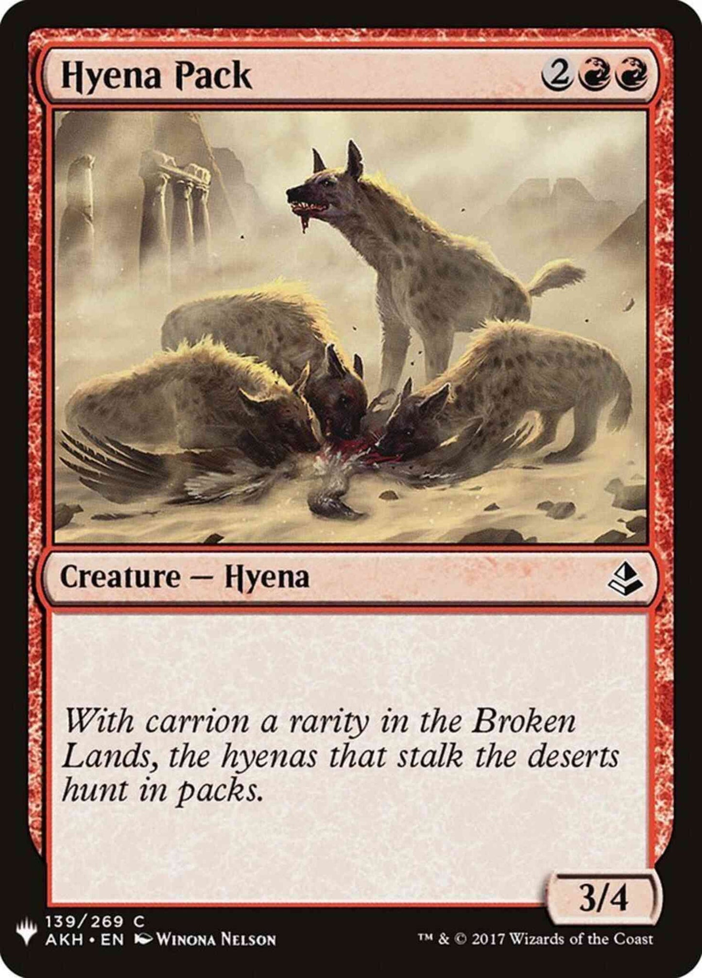 Hyena Pack [AKH-139] [The List] [Non-Foil]