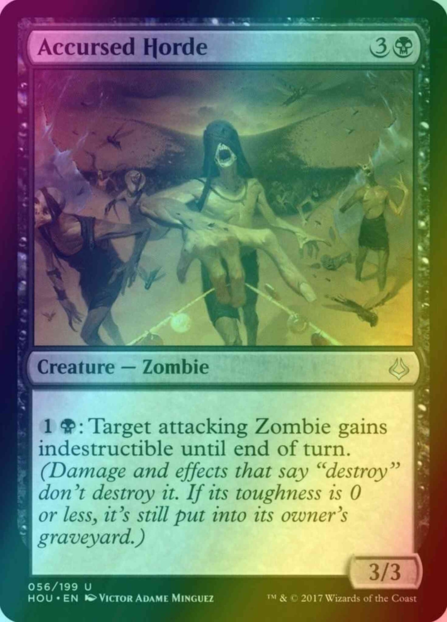 Accursed Horde [56] [Hour of Devastation] [Foil]