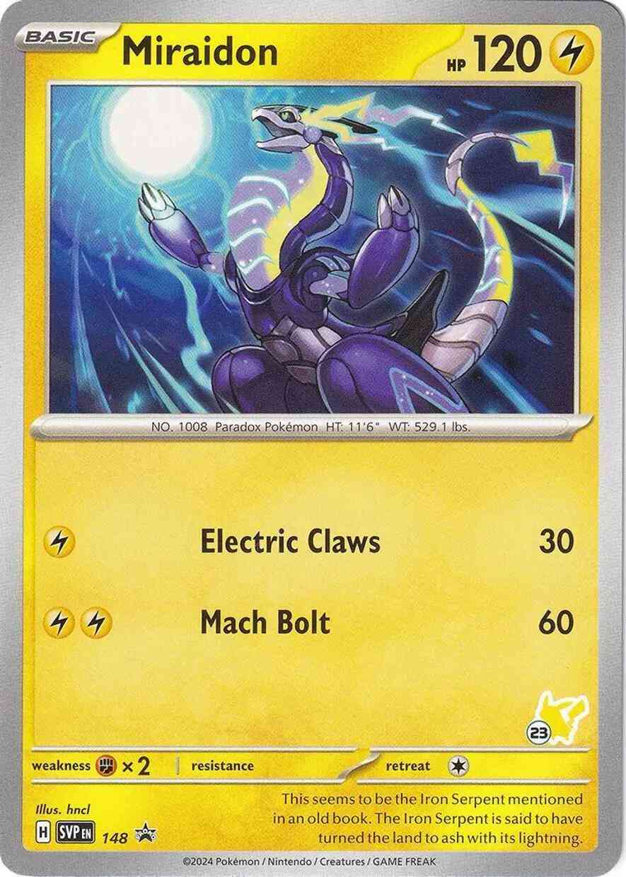 Miraidon - 148 - Promo - Pikachu Stamp [ba03-PIK23] [Non-Holo]