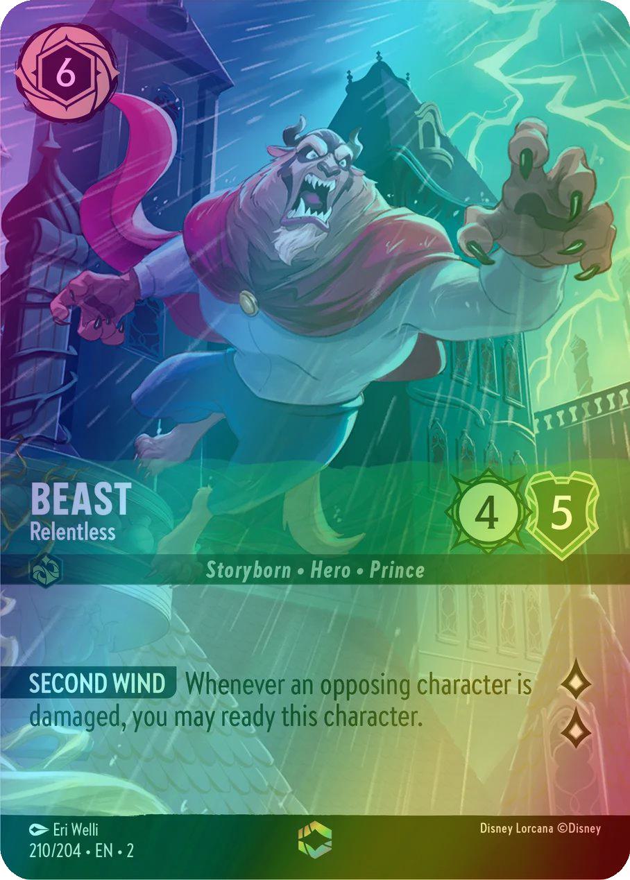 Beast - Relentless (Enchanted) - 210/204 [Rise Of The Floodborn] [Holofoil]