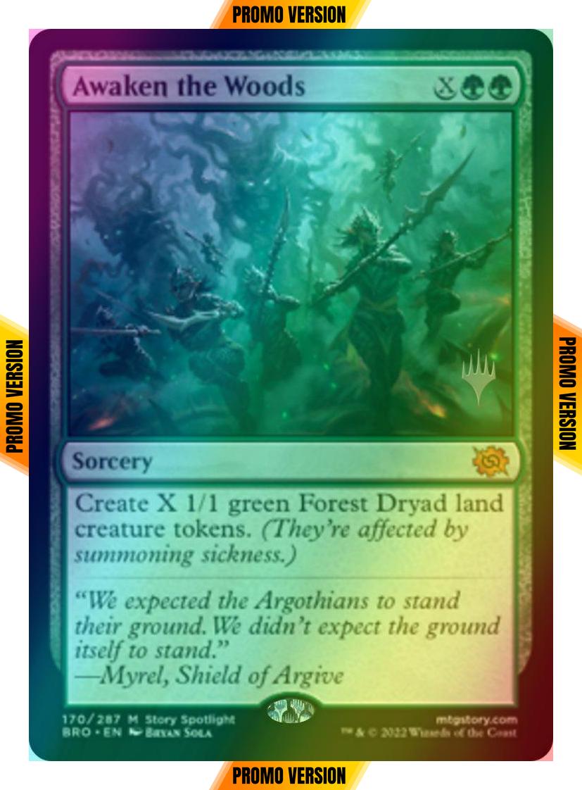Awaken the Woods [170p] [Promo Pack] [The Brothers' War: Promos] [Foil]