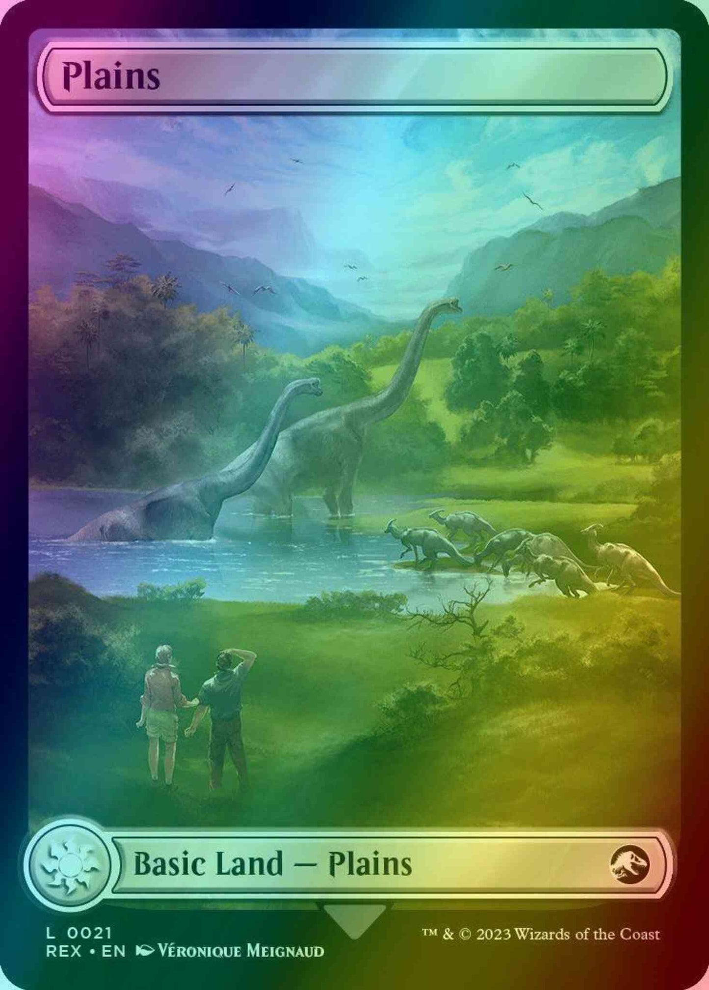 Plains // Plains [21] [Full Art] [Universes Beyond: Jurassic World Collection] [Foil]
