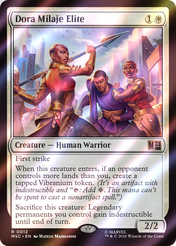 Dora Milaje Elite [12] [Marvel Super Heroes: Commander] [Surge Foil]