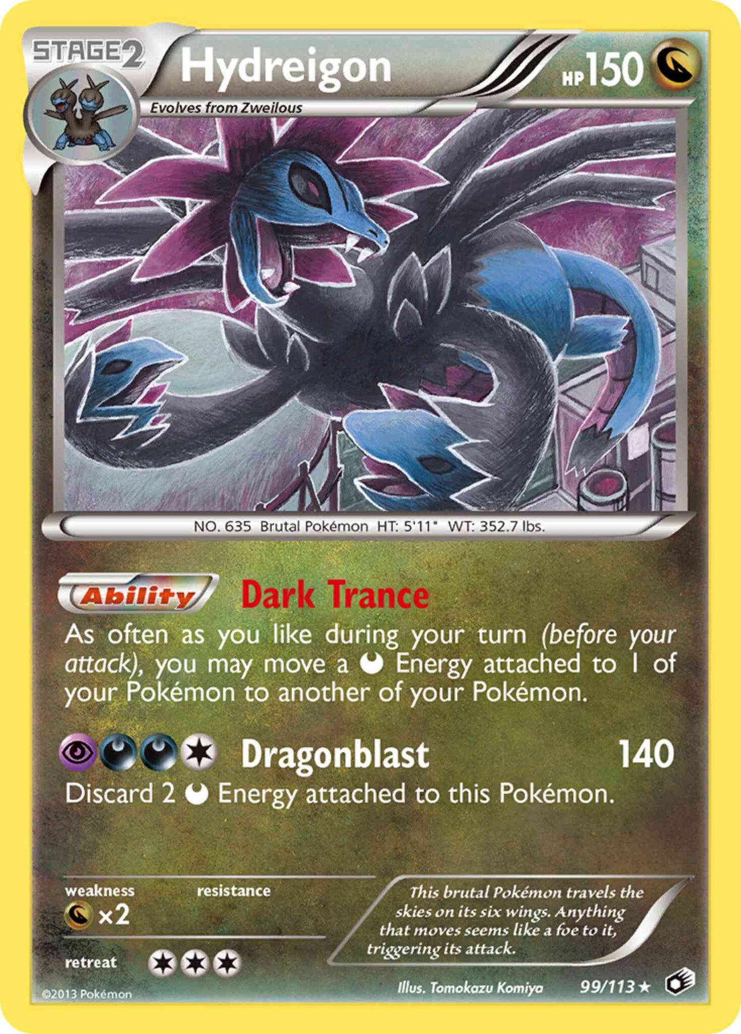 Hydreigon - 99/113 - Rare Holo [bw11-99] [Holo]
