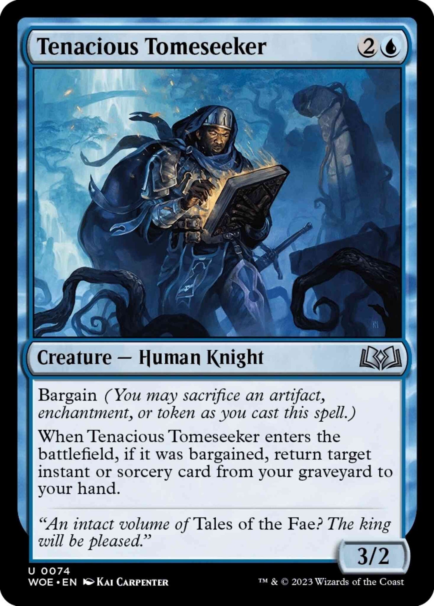 Tenacious Tomeseeker [74] [Wilds of Eldraine] [Non-Foil]