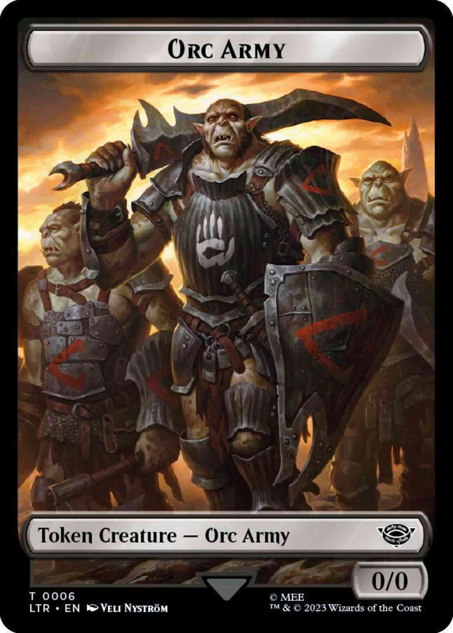 Orc Army Token [06] [The Lord of the Rings: Tales of Middle-earth: Tokens] [Non-Foil]