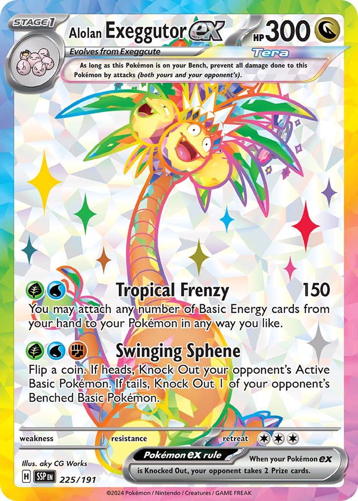 Alolan Exeggutor ex - 225/191 - Ultra Rare [sv08-225] [Ultra]