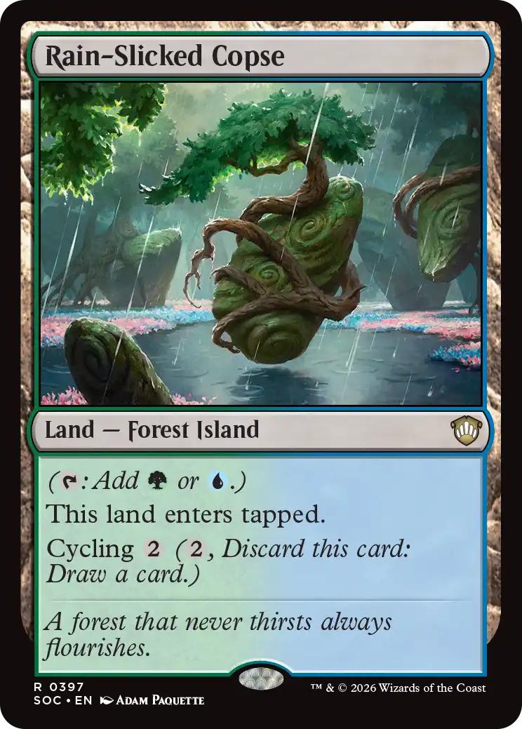 Rain-Slicked Copse [397] [Secrets of Strixhaven: Commander] [Non-Foil]