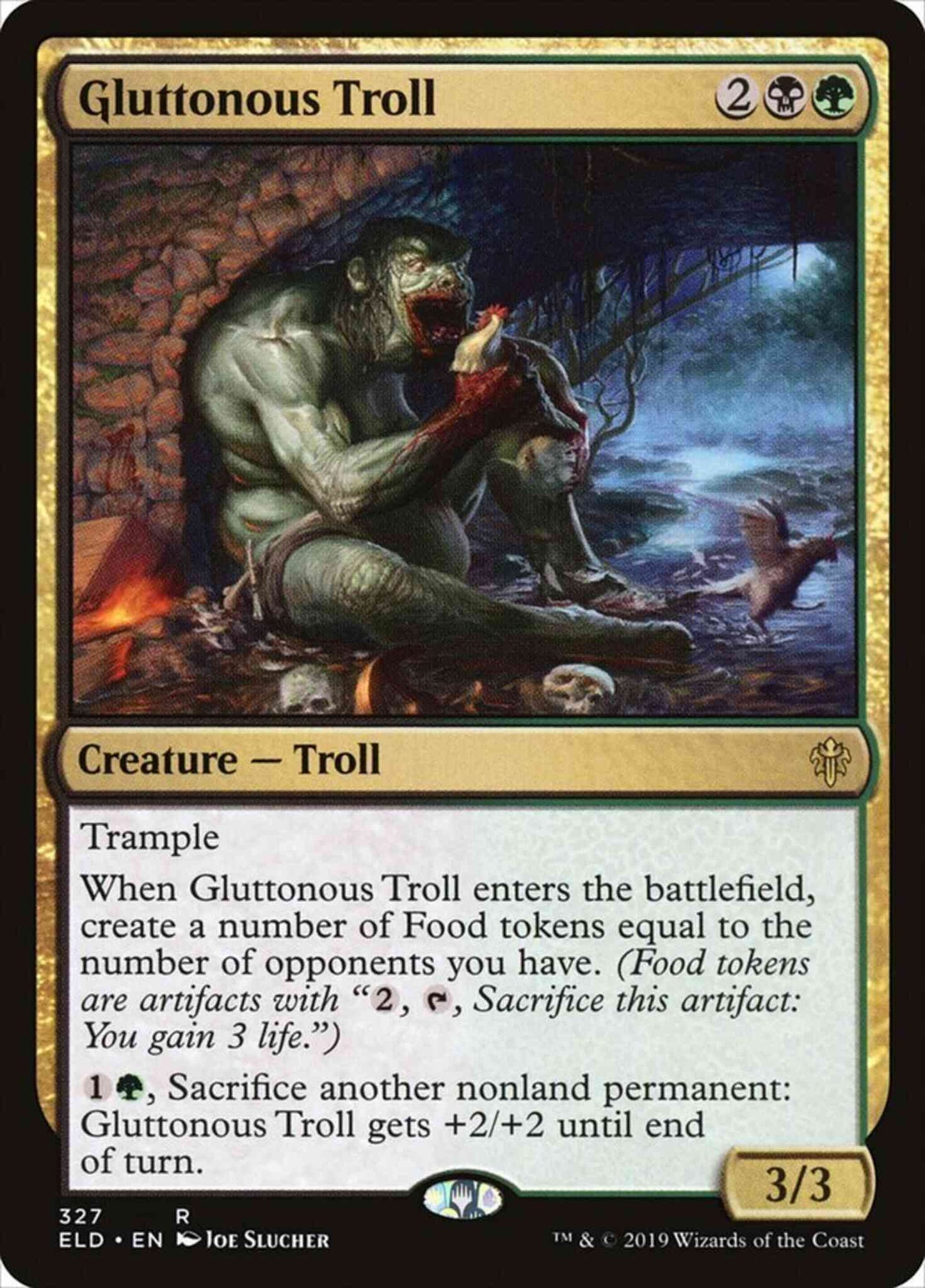 Gluttonous Troll [327] [Brawl Deck Exclusive] [Throne of Eldraine] [Non-Foil]