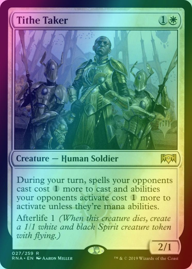Tithe Taker [27p] [Promo Pack] [Ravnica Allegiance Promos] [Foil]