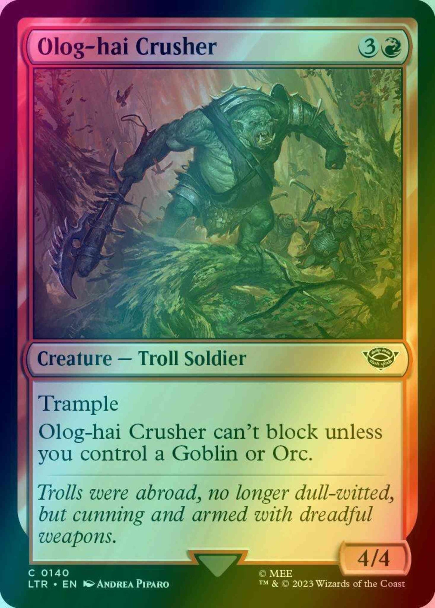 Olog-hai Crusher [140] [The Lord of the Rings: Tales of Middle-earth] [Foil]