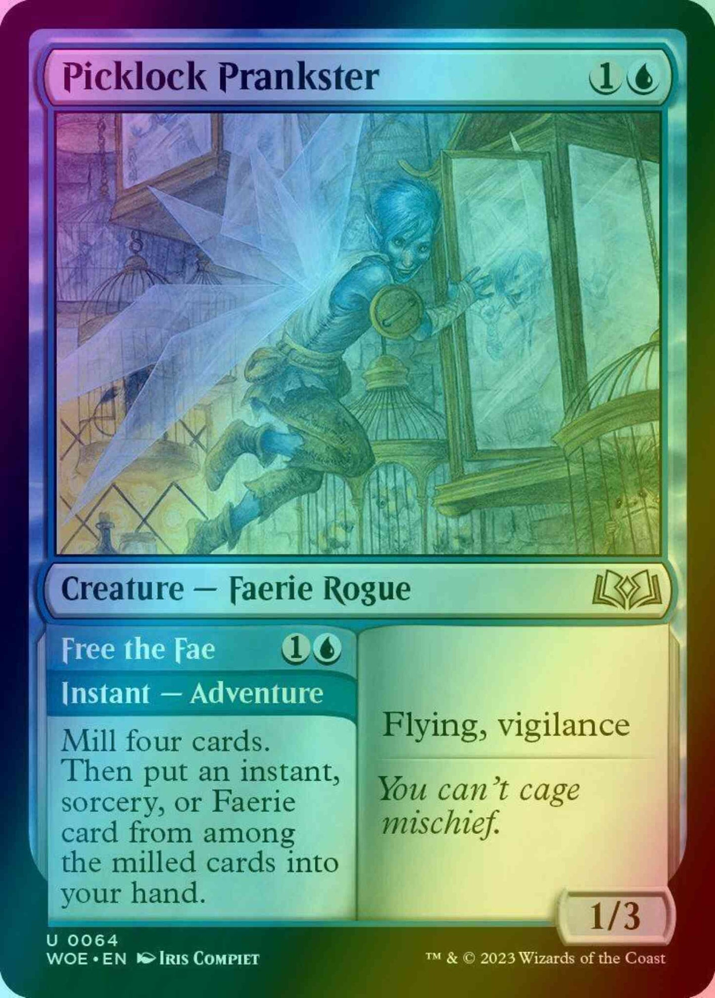 Picklock Prankster // Free the Fae [64] [Wilds of Eldraine] [Foil]