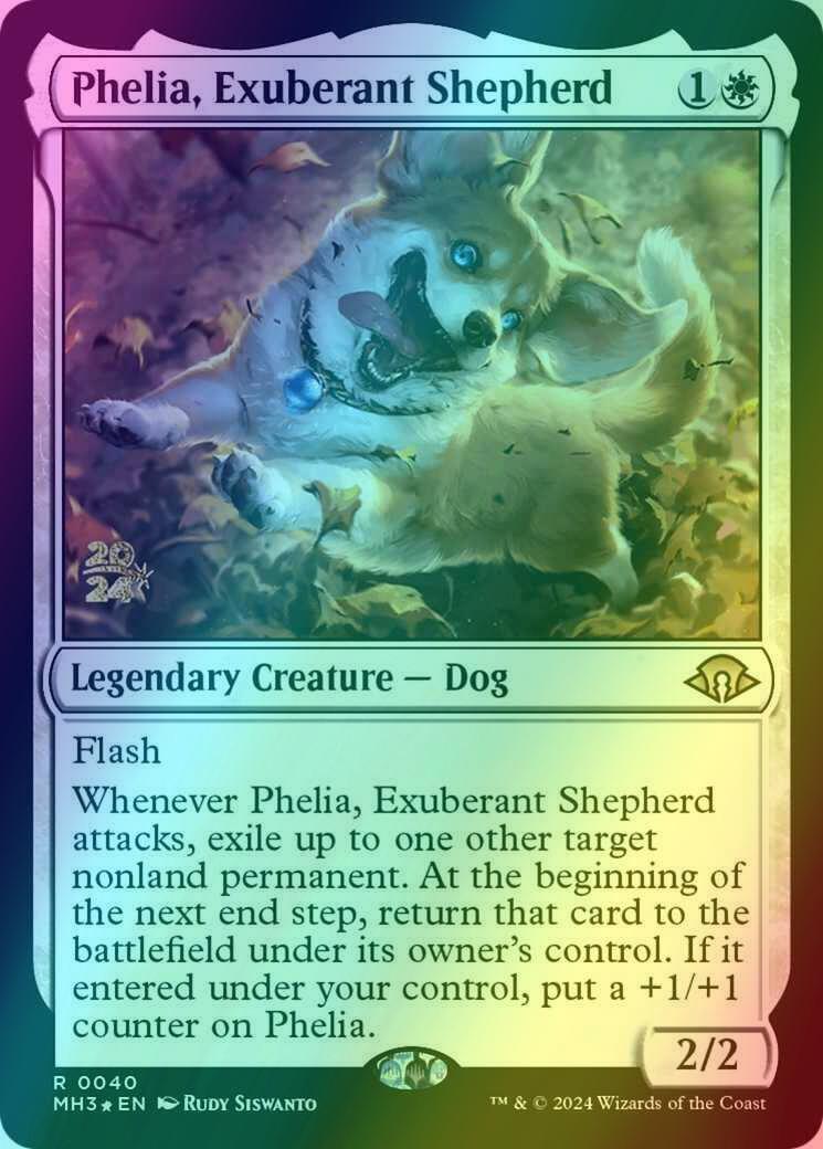 Phelia, Exuberant Shepherd [40s] [Prerelease] [Modern Horizons 3: Promos] [Foil]