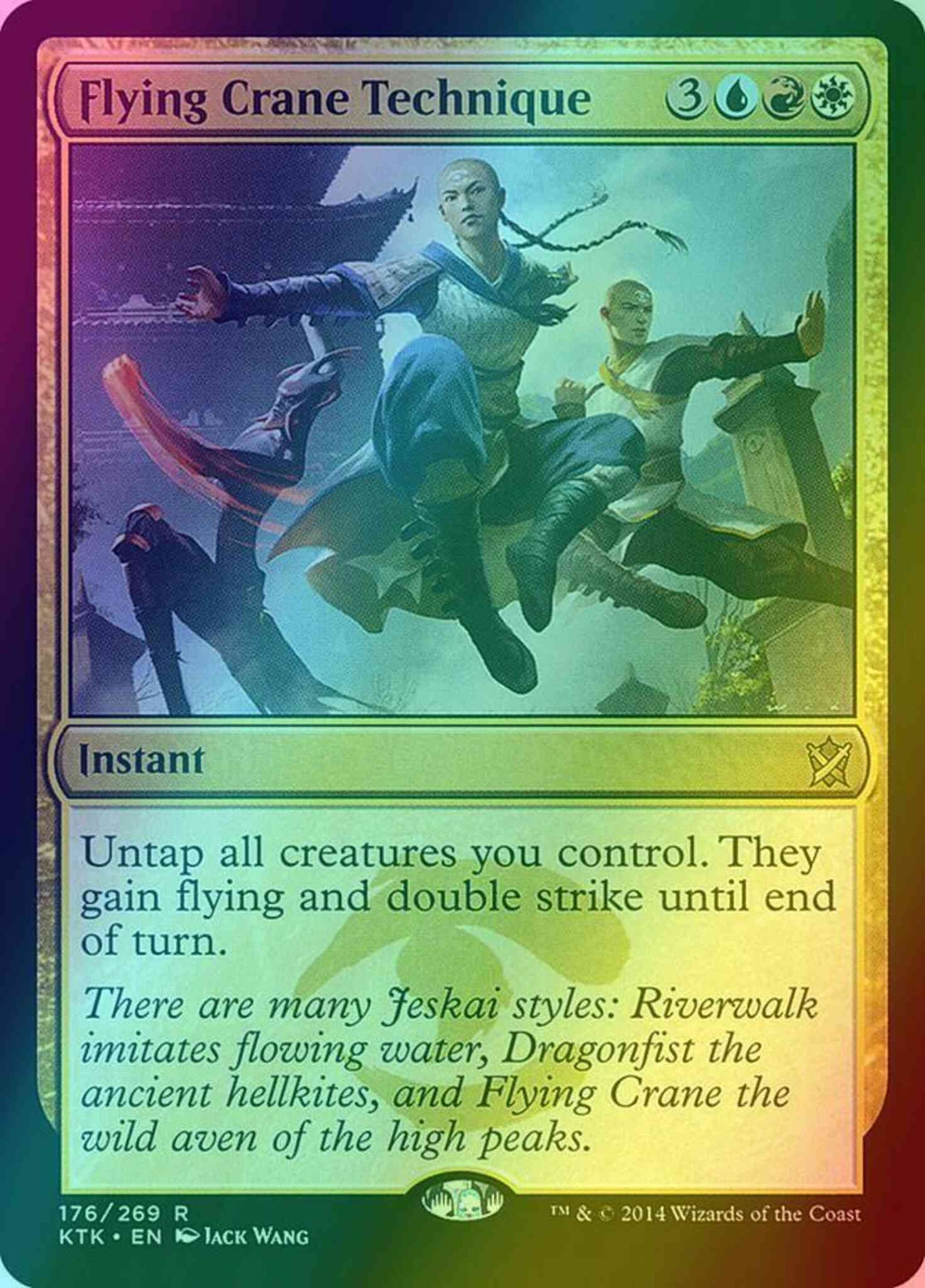 Flying Crane Technique [176] [Khans Of Tarkir] [Foil]
