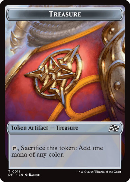 Nalaar Aetherjet Token (16) // Treasure Token (11) [Aetherdrift: Commander: Tokens] [Non-Foil]