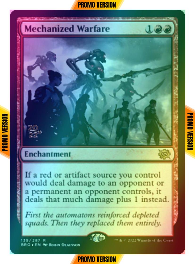 Mechanized Warfare [139s] [Prerelease] [The Brothers' War: Promos] [Foil]