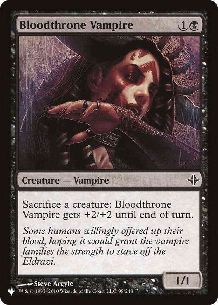 Bloodthrone Vampire [ROE-98] [The List] [Non-Foil]