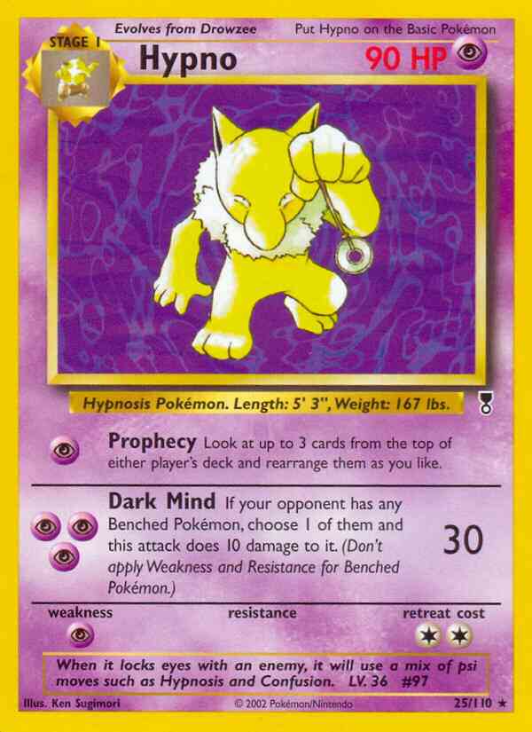 Hypno - 25/110 - Rare [base6-25] [Reverse Holo]