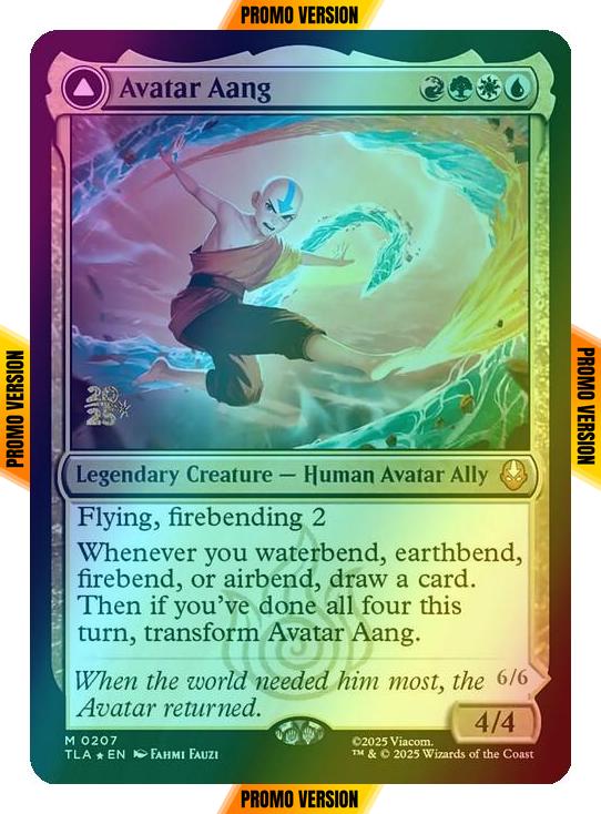 Avatar Aang // Aang, Master of elements [207s] [Prerelease] [Avatar: The Last Airbender: Promos] [Foil]