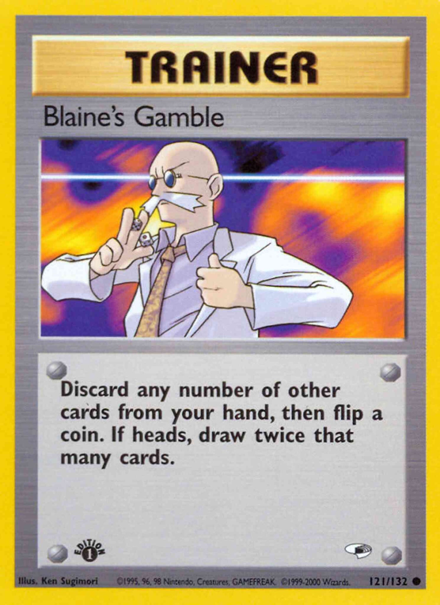 Blaine's Gamble - 121/132 - Common - 1st Edition [gym1-121] [Non-Holo]