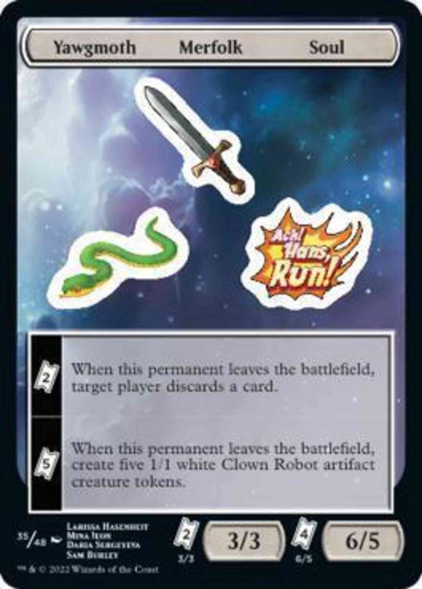 Yawgmoth Merfolk Soul [35] [Unfinity Sticker Sheets] [Non-Foil]