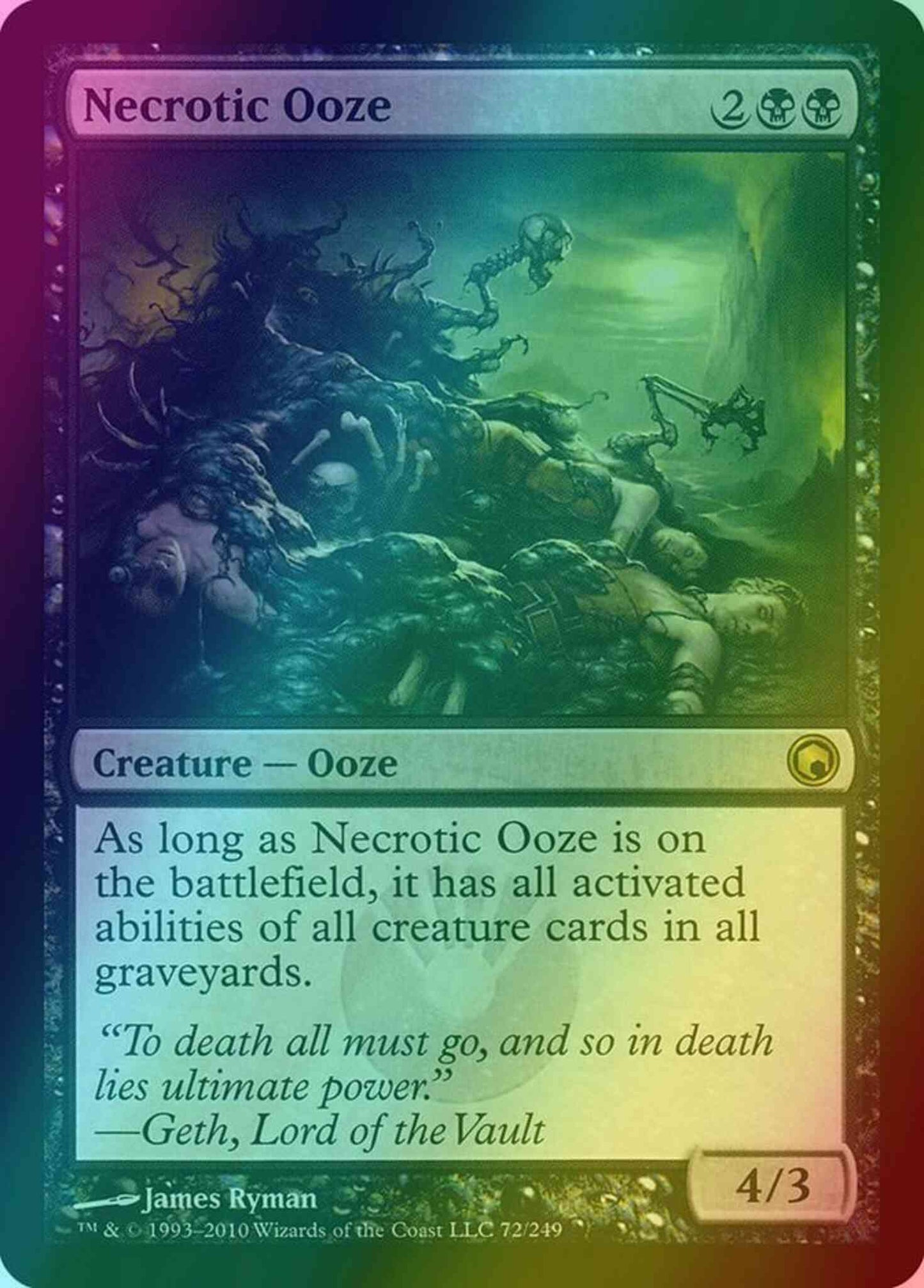 Necrotic Ooze [72] [Scars Of Mirrodin] [Foil]
